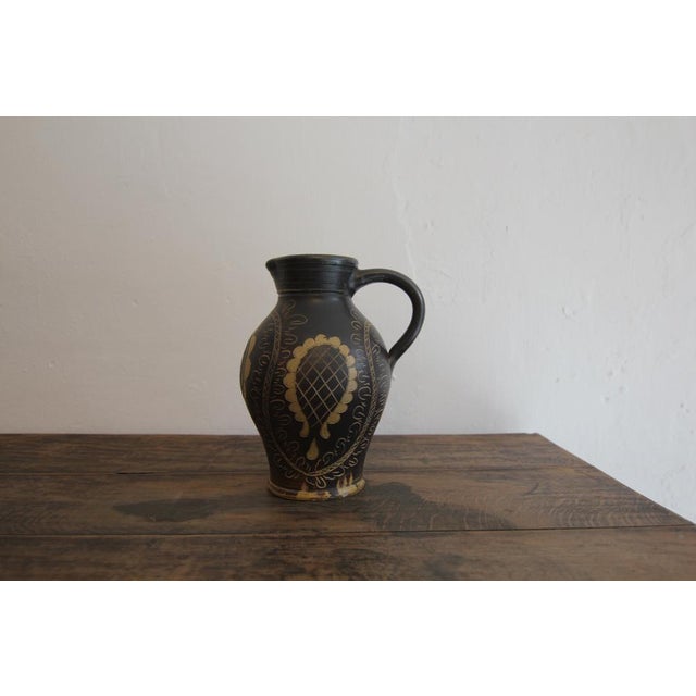 Vintage German Stoneware Jug Vase, 1920s For Sale - Image 3 of 14