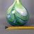 Modern Wavy Green and Blue Murano Glass Vase by Carlo Moretti, 1970s For Sale - Image 9 of 11