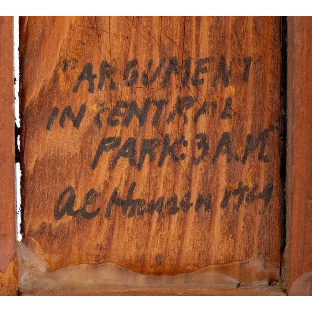 Wood Al Hansen "Argument in Central Park" Collage, 1964 For Sale - Image 7 of 7