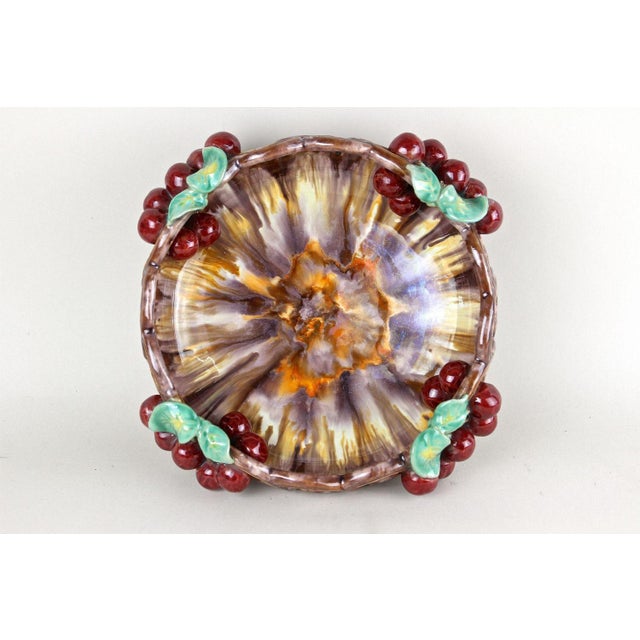 Mid-Century Ceramic Bowl with Cherries by St. Peter Ceramic, 1950 For Sale - Image 12 of 16