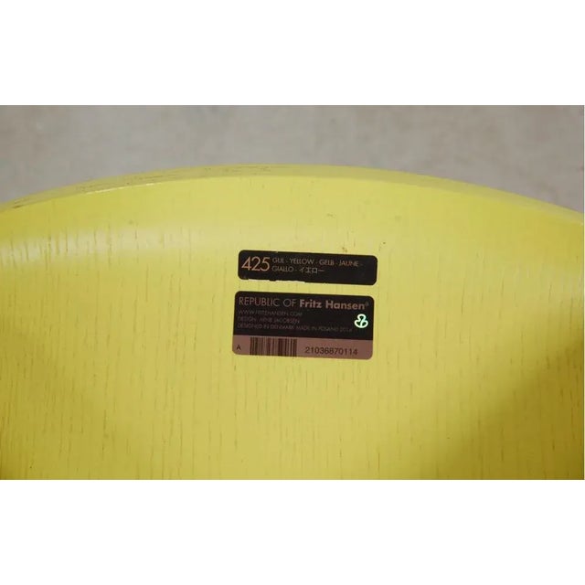 Yellow Yellow Ash Grand Prix Chair by Arne Jacobsen for Fritz Hansen, 1950s For Sale - Image 8 of 9