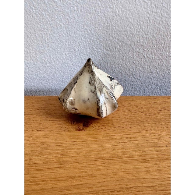 2010s Bulbous Ceramic Sculpture - Organic Stoneware Form For Sale - Image 5 of 5