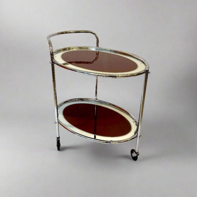 1930s Art Deco Period Two Tier Serving Cart France For Sale - Image 12 of 18