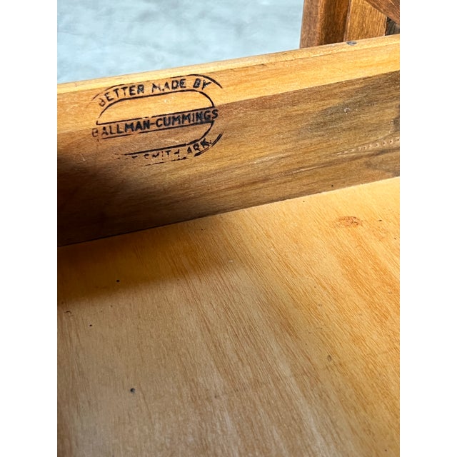 Newly refinished walnut desk circa 1960's, featuring beautiful wood grain, tapered legs, one narrow drawer on the right,...