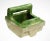 Ceramic Vintage Green Marbleized Ceramic Flush Mount Soap Dish For Sale - Image 7 of 7