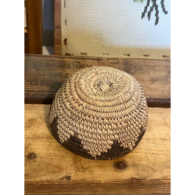 1970s Vintage Handwoven Basket For Sale - Image 5 of 6