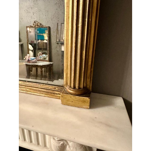 Antique George III Gold Gilt Overmantle Mirror, 1790 For Sale - Image 10 of 17