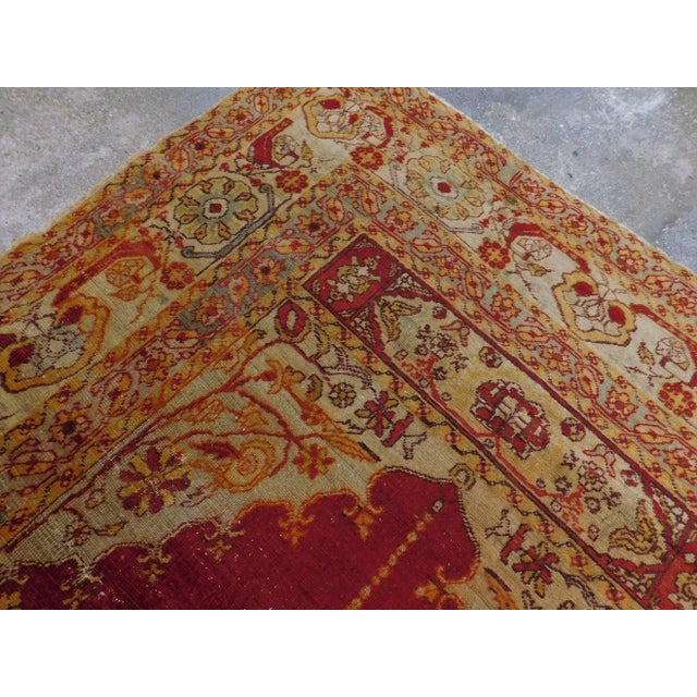 Turkish Antique Turkish Prayer Rug For Sale - Image 3 of 13