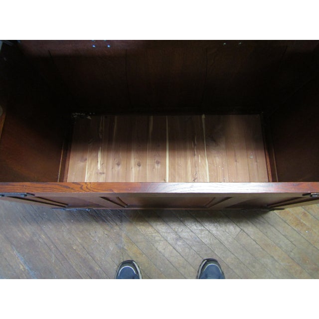 Brown Stickley Mission Oak Arts and Crafts Style Blanket Chest For Sale - Image 8 of 11