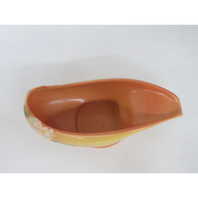 Roseville Pottery 954 7 Mock Orange Yellow Planter For Sale In Miami - Image 6 of 10