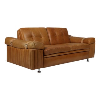 Danish Brutalist 2-Seater Sofa, 1970s For Sale