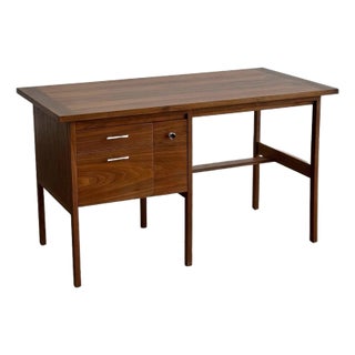 1960s Lane Walnut and Rosewood Desk For Sale