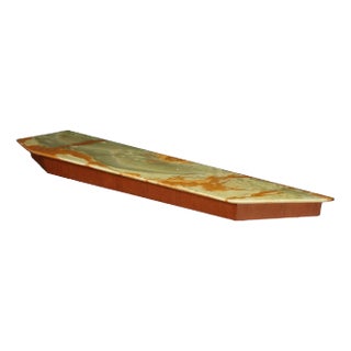 Vintage Teak Veneer Console Shelf, 1960s For Sale