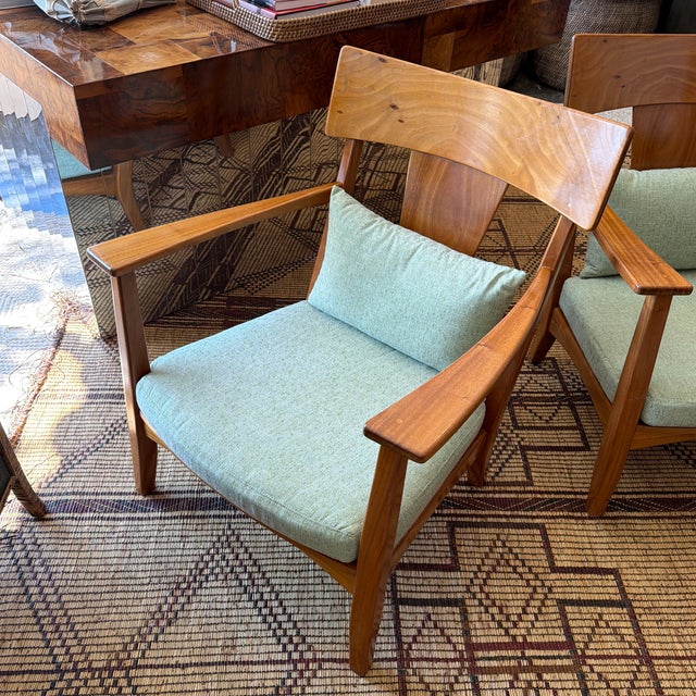 Mid-Century Modern Late 20th Century Pair of Carlos Motta Cm7 Lounge ArmChairs For Sale - Image 3 of 12
