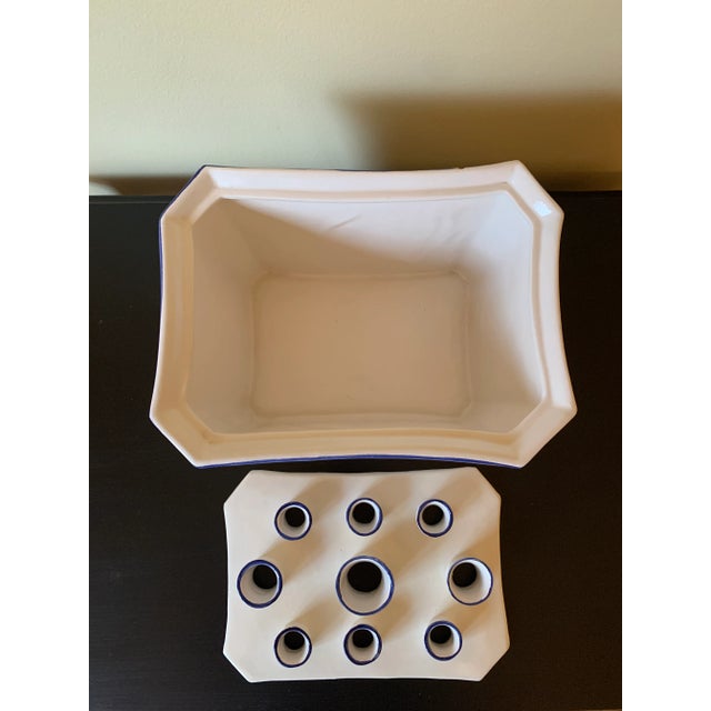 Mid-Century Italian Hand-Painted Chinoiserie Tulipiere Vase For Sale - Image 9 of 13