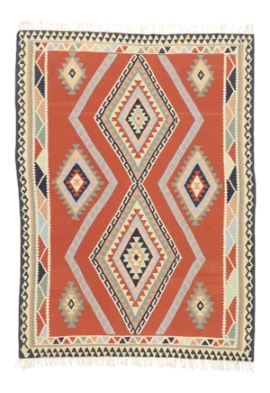 Vintage Persian Shiraz Kilim Rug - 05'07 X 07'08