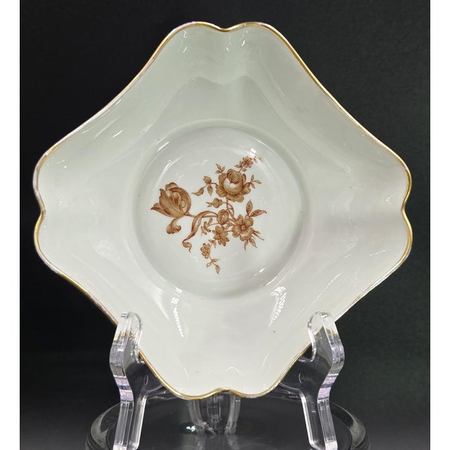 Antique White Mid 20th Century French Limoges Trinket Square Dish For Sale - Image 8 of 18