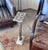 Vintage Damascus Mother-of-Pearl Inlay Pedestal Side Table With Natural Marble Base For Sale In Los Angeles - Image 6 of 9