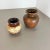 Multi-Color Pottery Fat Lava Vases from Scheurich, Germany, 1970s, Set of 2 For Sale - Image 3 of 16