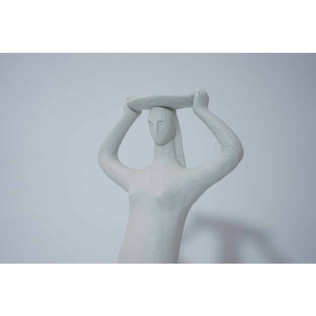 White Mid-Century Modern Porcelain Sculpture by Eva Moshack for Rosenthal For Sale - Image 8 of 12