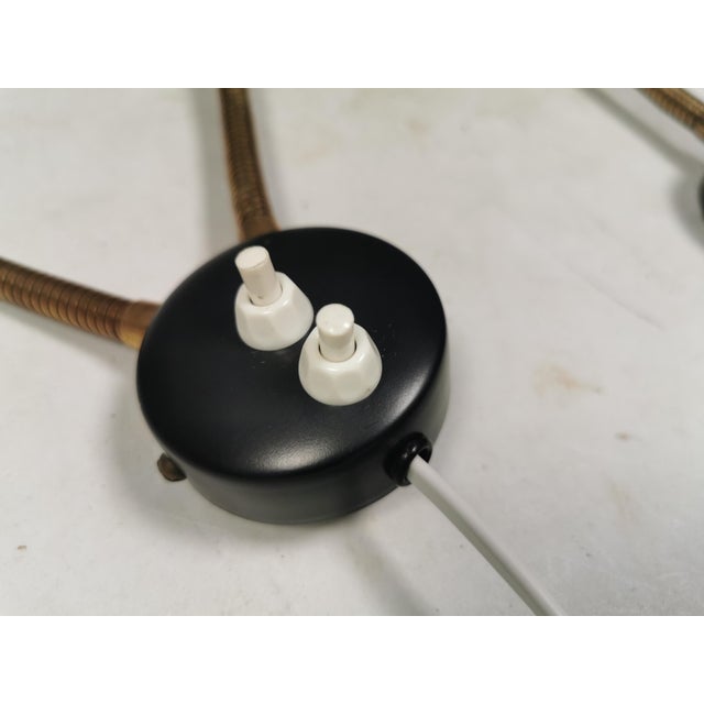 1970s Wall Lamps with Brass Arms, Danish, 1970s, Set of 2 For Sale - Image 5 of 13
