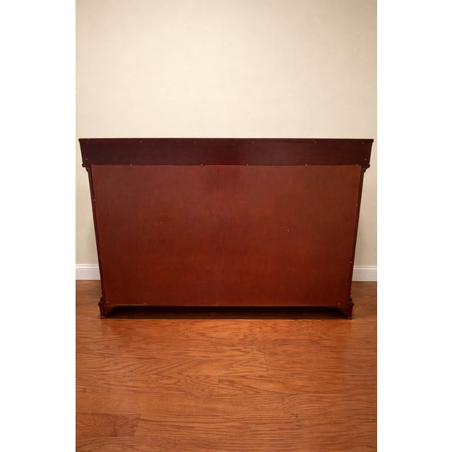 French 1960s French Regency Louis XVI Style Demilune Console or Bar Cabinet For Sale - Image 3 of 4