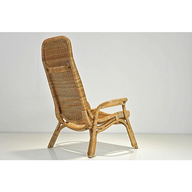 Wickerwork Easy Chair, Italy, 1970 For Sale - Image 9 of 18