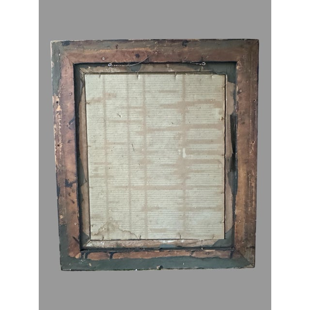 Antique 19th C Oil Portrait Painting Signed Victorian Gilt Shadow Box Frame For Sale - Image 6 of 8