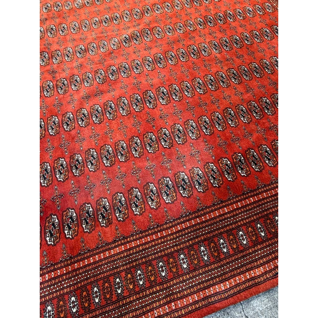 Textile 9ft 4in X 12ft Bokhara Hand Knotted Area Rug For Sale - Image 7 of 12