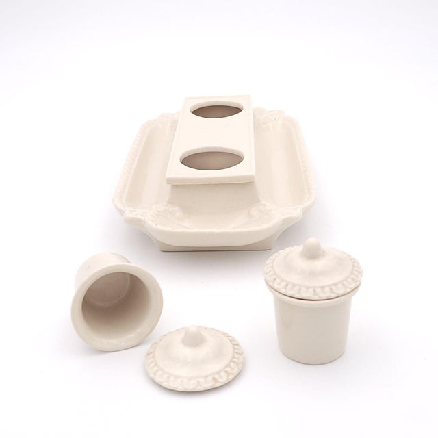 Creamware Inkwell, England Circa 1880 For Sale In San Francisco - Image 6 of 10