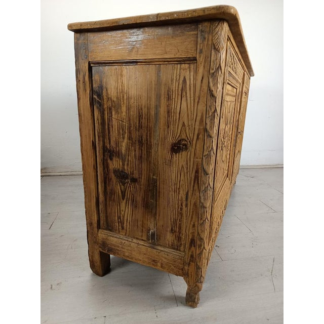 Rustic Folk Art Sideboard For Sale - Image 11 of 18