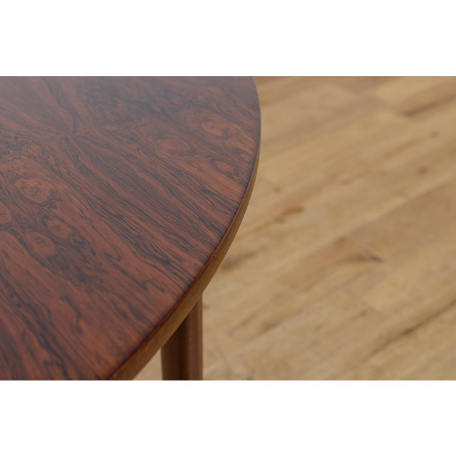Mid-Century Round Rosewood Extendable Dining Table from McIntosh, United Kingdom, 1960s For Sale - Image 12 of 17