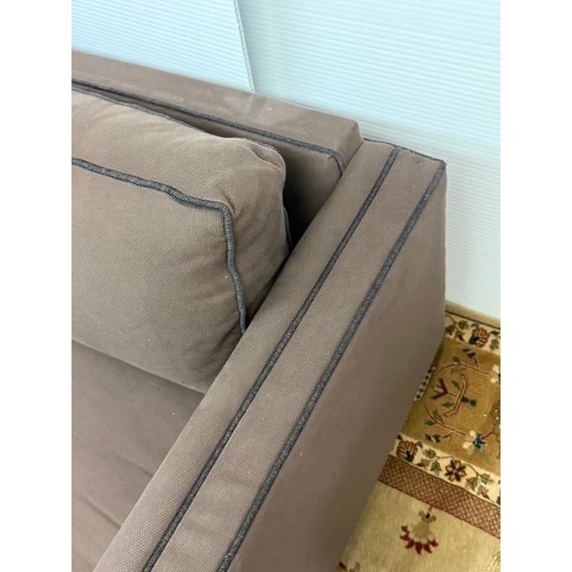 Mitchell Gold + Bob Wiilliams Contrast Trim Sofa For Sale - Image 11 of 12