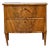English 19th Century Mahogany Bow Front Chest with Flame Veneer, Two Drawers For Sale