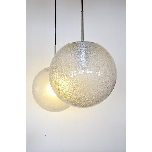 Ball Hanging Lamp from Glashütte Limburg, 1960s For Sale - Image 4 of 8