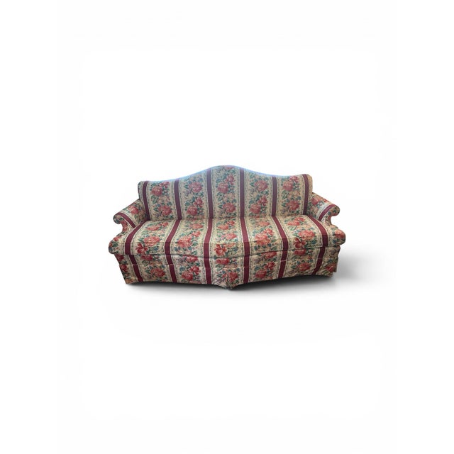 Thomasville Vintage Chintz Floral Thomasville Sofa For Sale - Image 4 of 4
