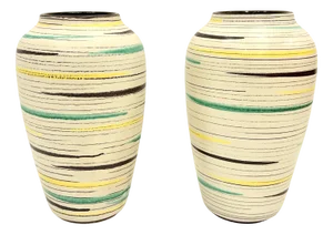 Vintage No. 577/35 Floor Vases from Bay Keramik, 1960s, Set of 2