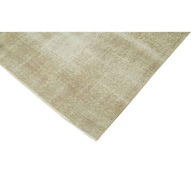 Vintage Turkish Beige Area Rug For Sale - Image 4 of 7