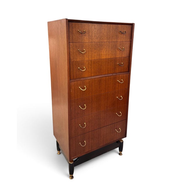 Tola Tall Boy Chest of Drawers in Mahogany by Victor Wilkinson for G-Plan, 1966 For Sale - Image 11 of 11