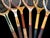Mid-Century Modern Vintage Wooden Tennis Rackets Wall Display Set. Set of 6. Spaulding, Wilson, Etc For Sale - Image 3 of 7