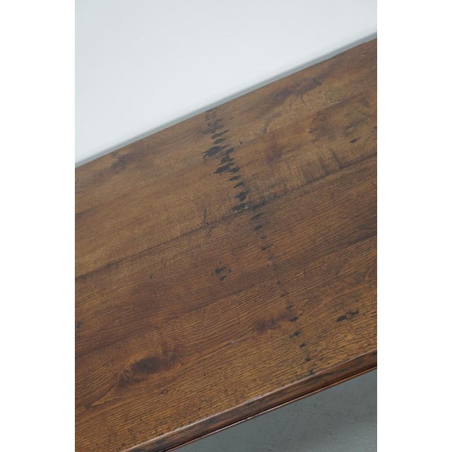 Antique French Farmhouse Dining Table in Oak For Sale - Image 13 of 18