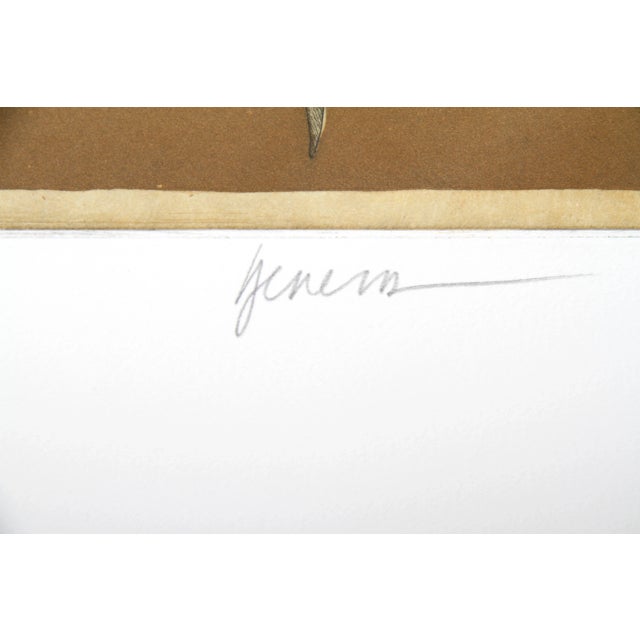 Artist: Miguel Herrera, Chilean (1935 - ) Title: Flowers on Ochre Year: circa 1980 Medium: Etching with Aquatint, signed...