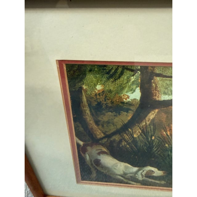 Late 20th Century Jp Oudry "Pointer and Partridge in a Landscape" Reproduction Print For Sale - Image 5 of 12