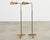 Pair of Midcentury Casella Patinated Brass Pharmacy Floor Lamps For Sale In Sacramento - Image 6 of 17