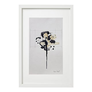 Framed Organic Modern Original Flower Painting by Diane Grant For Sale