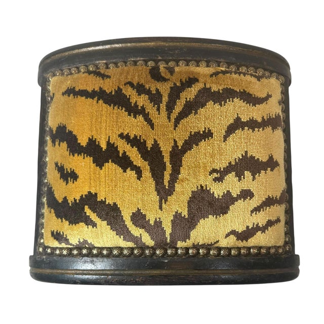 Early 19th Century French Footstool in Scalamandre For Sale - Image 4 of 8