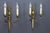 Gold French Art Deco Brass Twin-Arm Sconces, 1930, Set of 2 For Sale - Image 8 of 18