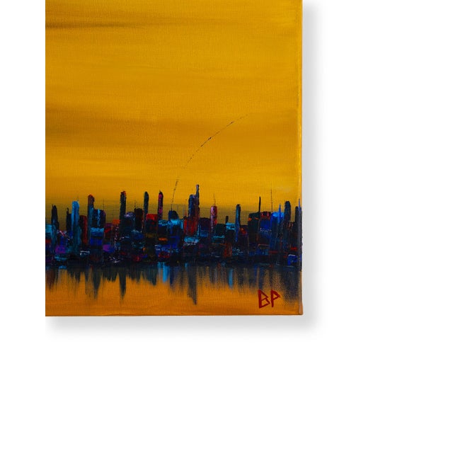 Contemporary Ben Put, Dujen City II, Acrylic on Canvas For Sale - Image 3 of 5