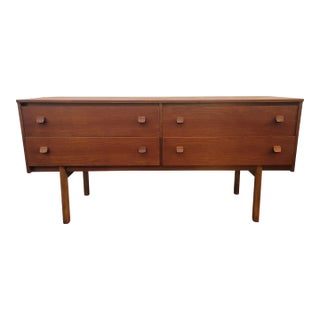 Danish Modern Mid - Century Teak Long Dresser Symbol Furniture Company Europe For Sale
