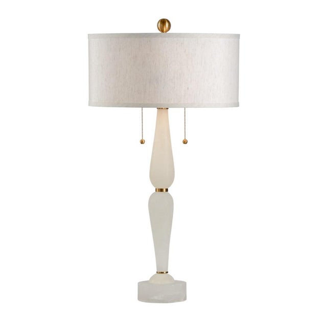 Wildwood Wildwood Adele Alabaster Table Lamp For Sale - Image 4 of 4
